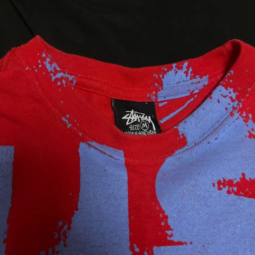 [BUNJANG] Stussy Stamp T-shirt Red / 스투시 스탬프 티셔츠 레드