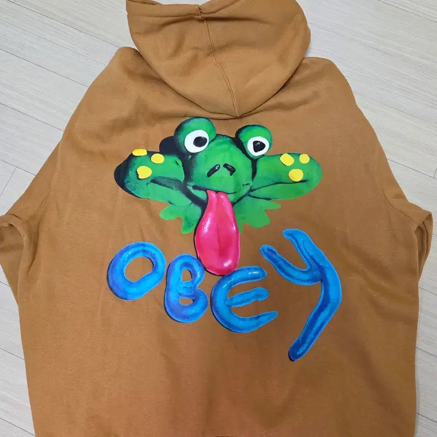 [BUNJANG] Obey Frog Hoodie (L) / 오베이 프로그 후드티 새상품