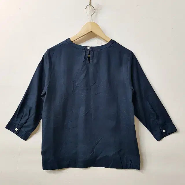 [SOLD OUT] 무인양품 MUJI 린넨 100% 블라우스 네이비