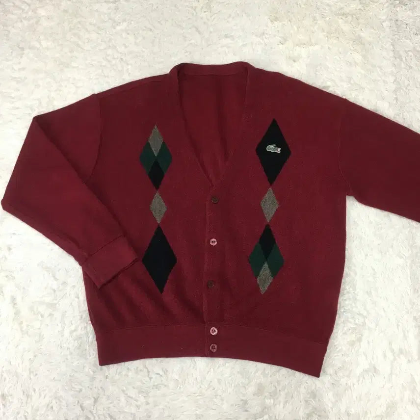 [BUNJANG] Lacoste 90's Wool Cardigan / 라코스테 90'S S 울 가디건 만원샵 CC02