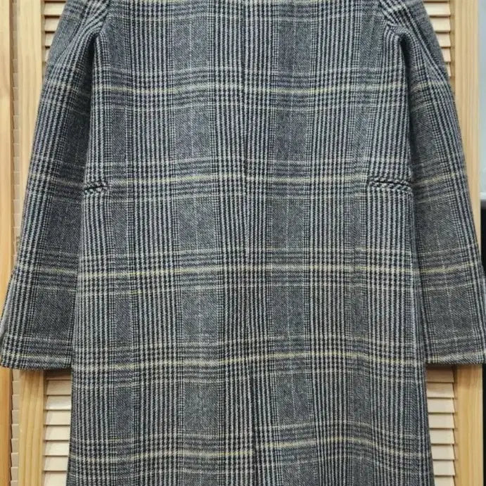 [BUNJANG] SJSJ Handmade Check Long Coat / SJSJ 핸드 메이드 체크 롱코트