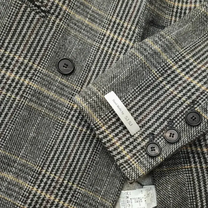 [BUNJANG] SJSJ Handmade Check Long Coat / SJSJ 핸드 메이드 체크 롱코트