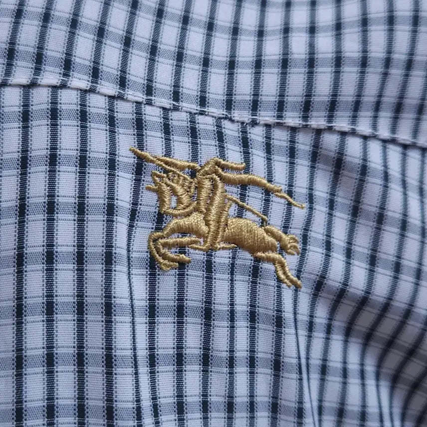 [BUNJANG] Burberry Checkered Bomber Jacket / 버버리 체크 자켓 백로고 봄버 점퍼