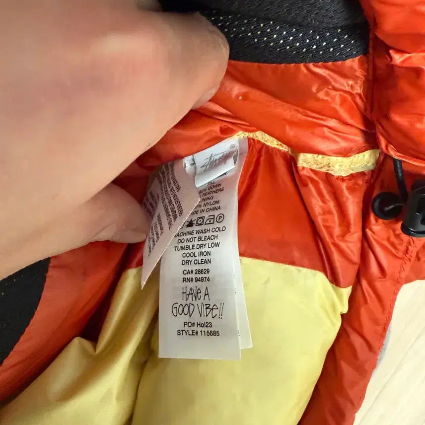 [BUNJANG] Stussy Micro Ripstop Down Puffer Jacket (Cayenne) - L Size / 스투시 다운 파카 마이크로 립스탑 카옌 / L 사이즈