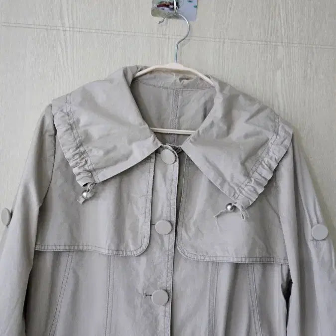 [BUNJANG] Beige Collar Jacket - Lace Trim / 베이지 카라 자켓 FREE 가슴90 정가5만