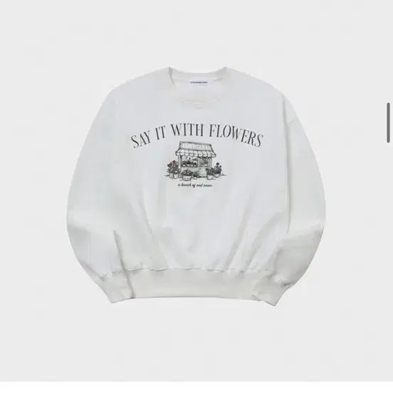 [BUNJANG] Slow Record House Sweatshirt / 슬로우레코드하우스 맨투맨