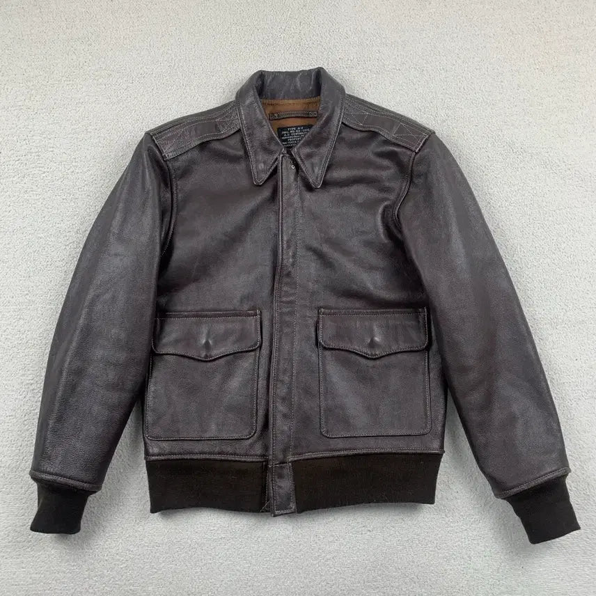 [BUNJANG] Nakada Shoten A-2 Leather Jacket / 나카타 쇼텐 밀리터리 복각 A-2 레더 자켓