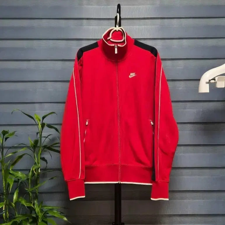 [BUNJANG] Nike Red Track Jacket (M) / 나이키 레드 트랙탑 자켓