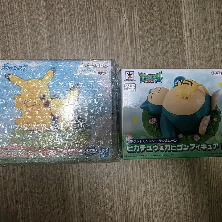 [BUNJANG] Pokemon Pikachu & Snorlax Figure Set / 포켓몬스터 피카츄 & 잠만보 피규어 세트