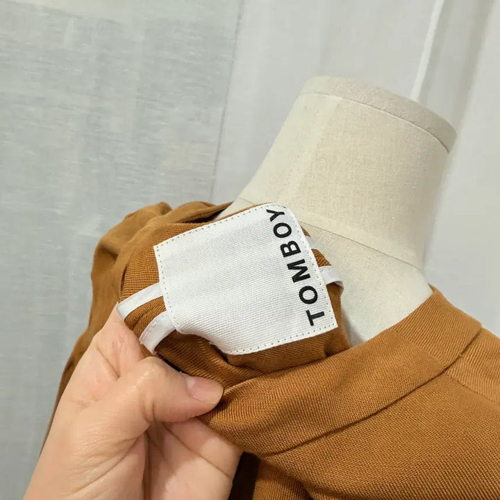 [BUNJANG] Studio Tomboy Brown Linen Oversized Jacket / 스튜디오톰보이 브라운 린넨 리넨 오버핏자켓 재킷 4216