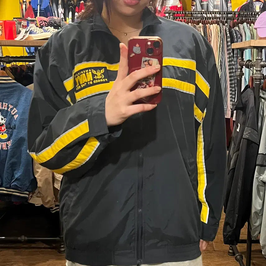 [BUNJANG] HI Vintage Windbreaker Black / [HI] 빈티지 바람막이 블랙