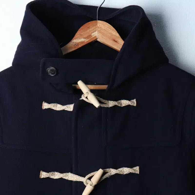 [BUNJANG] Lo-Fi Duffle Coat Navy Jacket / (L-XL) 로파이 코트자켓 더플 떡볶이 캐시미어 네이비-174D4
