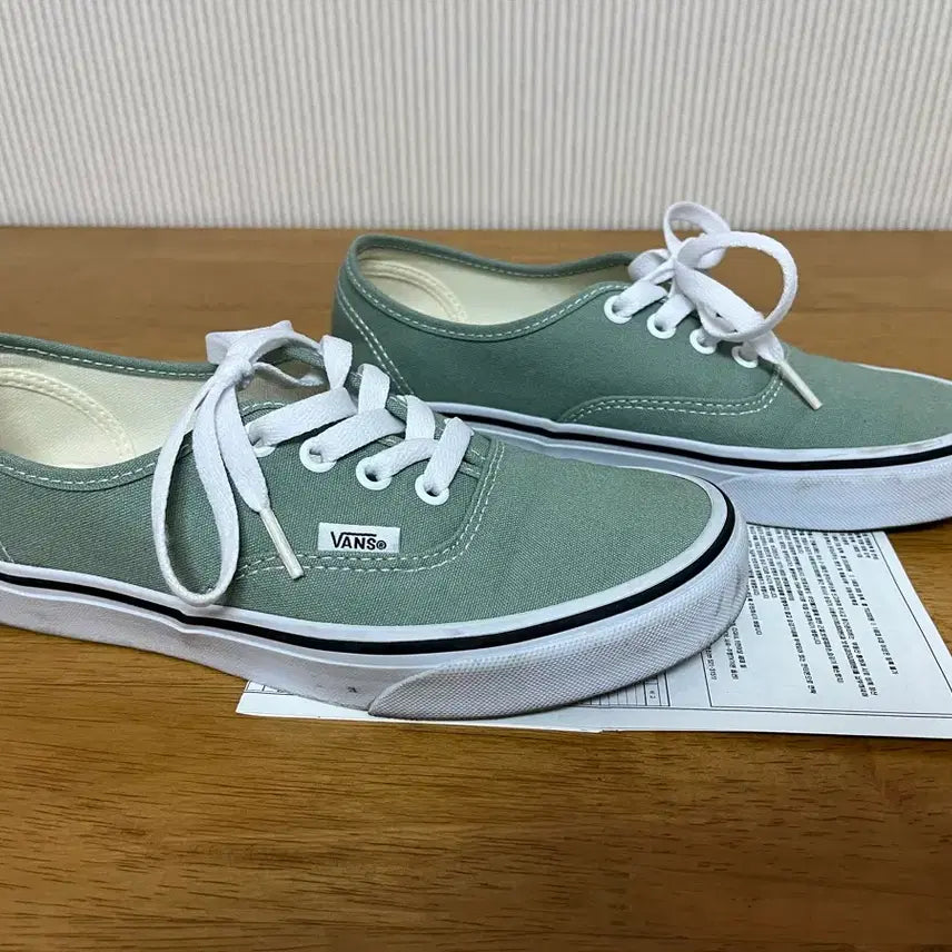 [BUNJANG] Vans Authentic Iceberg Green Sneakers / 반스 어센틱 아이스버그그린 235