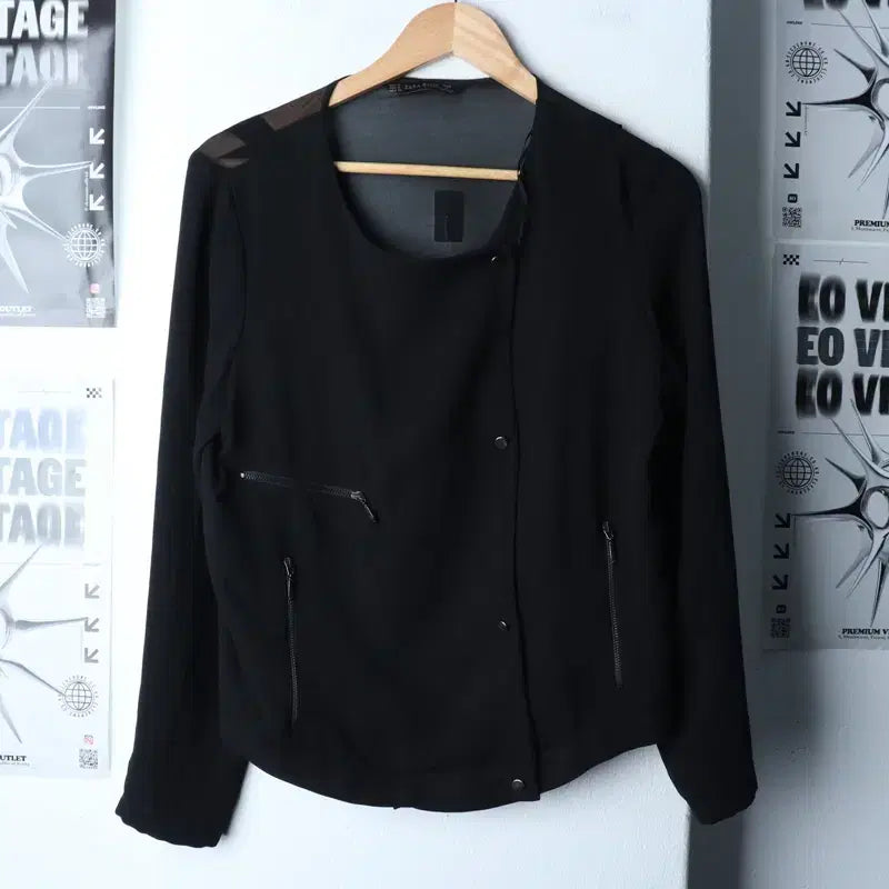 [BUNJANG] ZARA Windbreaker Jacket / W(S) 자라 집업 바람막이 점퍼자켓 경량 블랙 봄버 우아-174D7