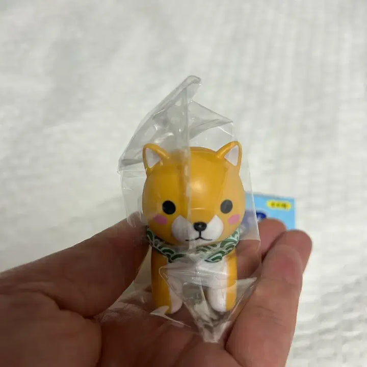[BUNJANG] Mochi Shiba Dog Figure (Green Scarf Version) / 일본 가챠 충견 모찌시바 피규어