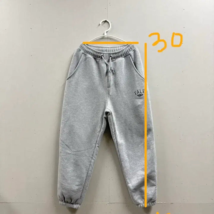 [BUNJANG] Yale Sweat Jogger Pants Gray / 공용 M / 예일 스웻 조거팬츠 그레이