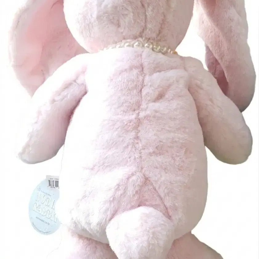 [SOLD OUT] (무료배송)노블래빗 핑크 토끼 진주 목걸이 중형 인형 새상품