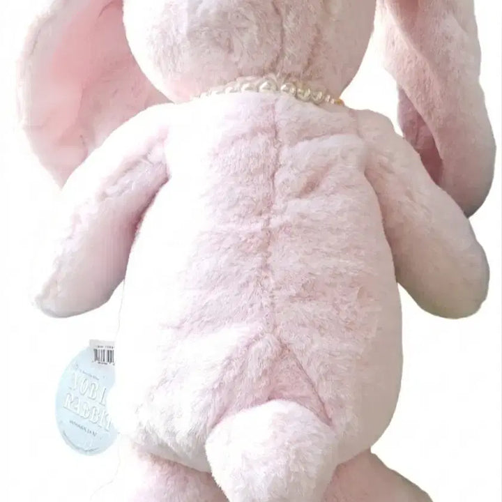 [SOLD OUT] (무료배송)노블래빗 핑크 토끼 진주 목걸이 중형 인형 새상품