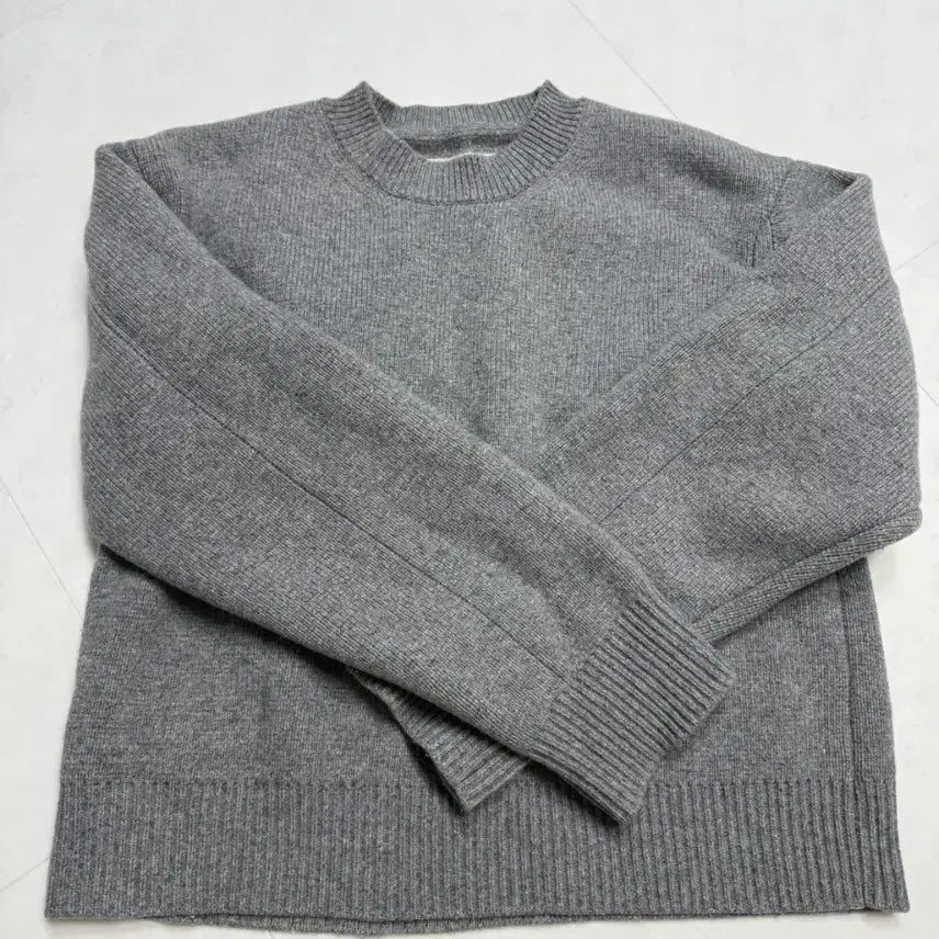 [BUNJANG] RECTO Gray Chunky Knit Sweater / 렉토 그레이 청키니트 M