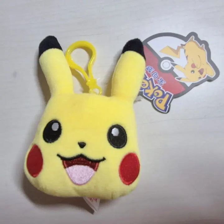 [BUNJANG] Pokemon Pikachu Face Plush Keyring / 포켓몬스터 피카츄 얼굴 인형 키링