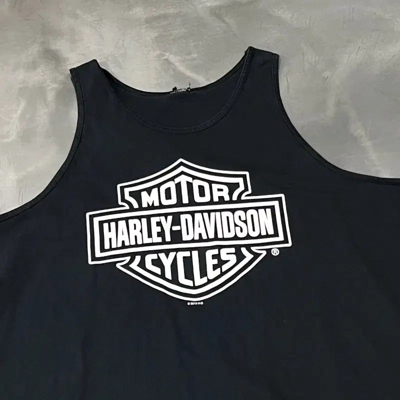 [BUNJANG] Harley-Davidson Logo Sleeveless Top / 할리데이비슨 로고 슬리브리스 y15723