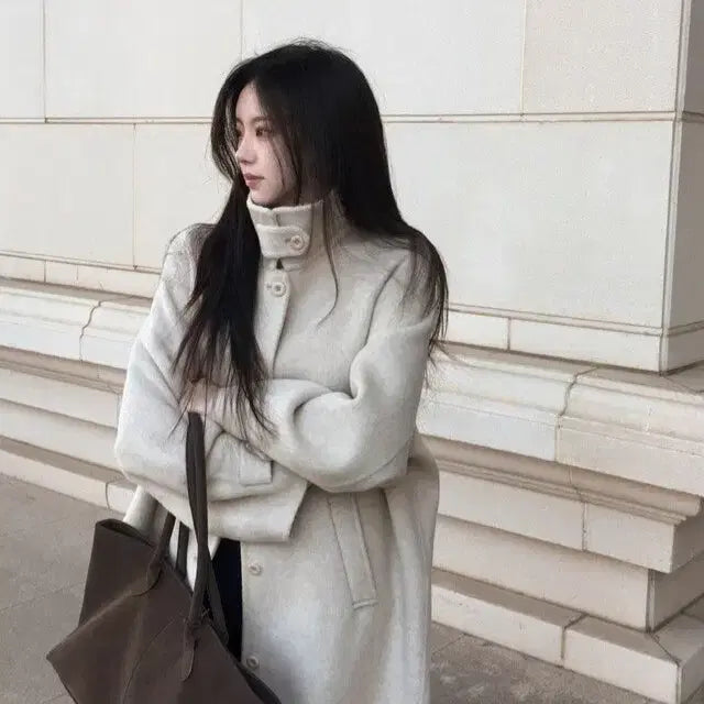 [BUNJANG] Benito Casa Long Coat - Mocha / 모카 싱글 롱 코트 베니토 가내스라 아비에무아 어텀 슬로우앤드 로엠