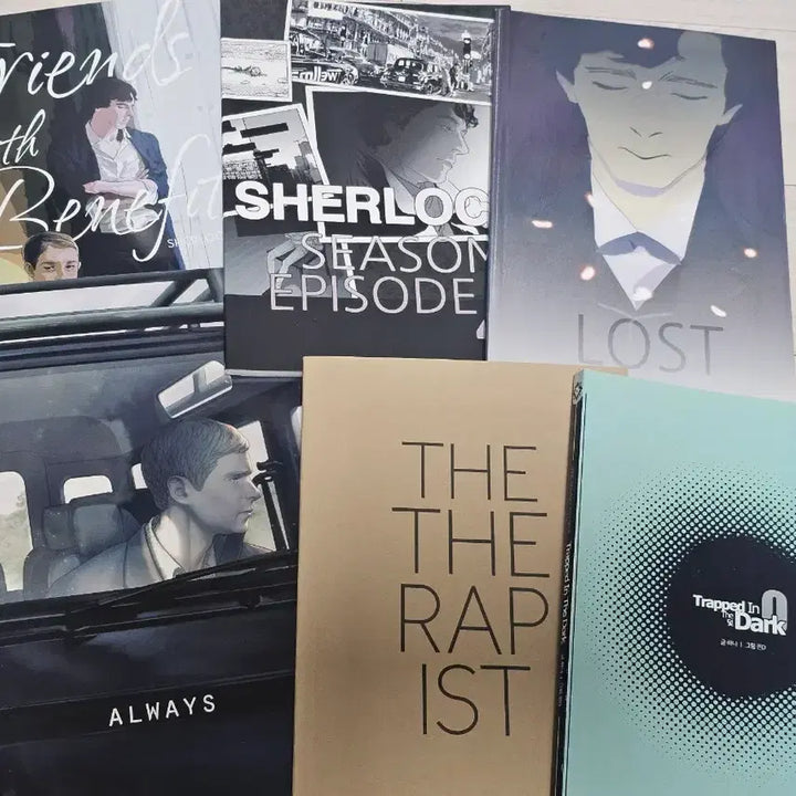 [BUNJANG] BBC Sherlock Sherlock/John Fan-made Comic Bundle Set / bbc 셜록 셜존 회지 동인지