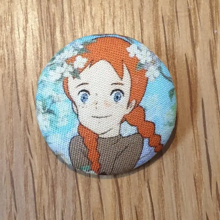 [BUNJANG] Handmade Red-Haired Anne Brooch/Pin / 핸드메이드 빨간머리앤(브로치, 옷핀)