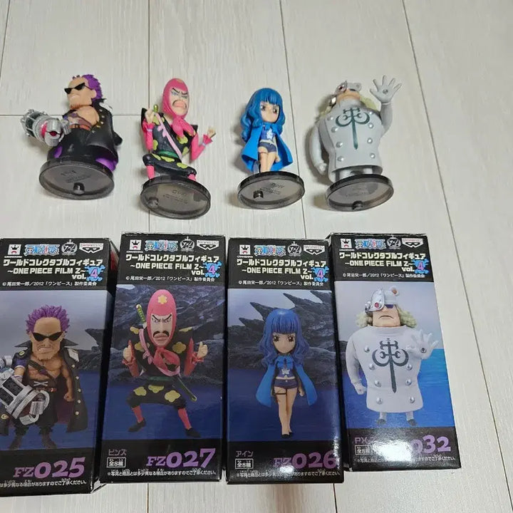 [BUNJANG] One Piece Film Z Figure Bundle Set / [개봉] 원피스 필름Z 피규어 제파, 아인, 빈즈, 파시피스타