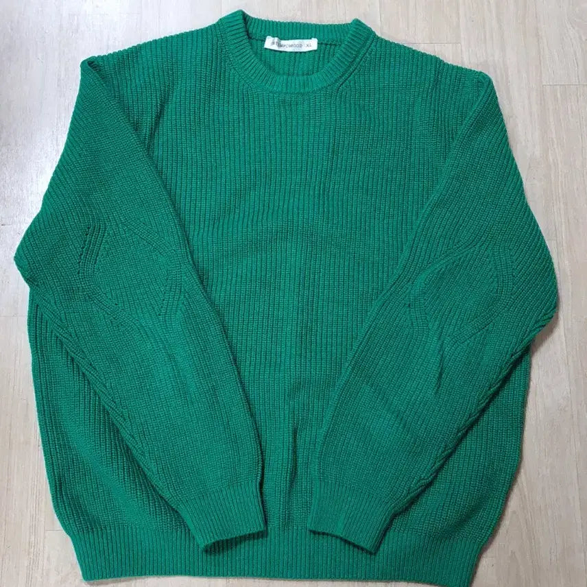 [BUNJANG] Intempo Mood Green Sweater / 인템포무드 스웨터