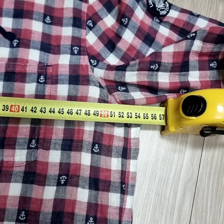 [BUNJANG] Sina Cova Anchor Check Hooded Shirt / 일본제 시나코바 앵커 체크 후드 셔츠(100)