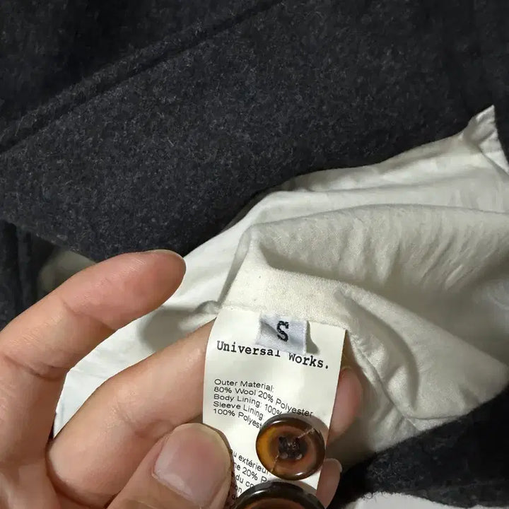 [BUNJANG] Universal Works Topcoat Gray (S) / 유니버셜웍스 Universal Works 탑코트 그레이S
