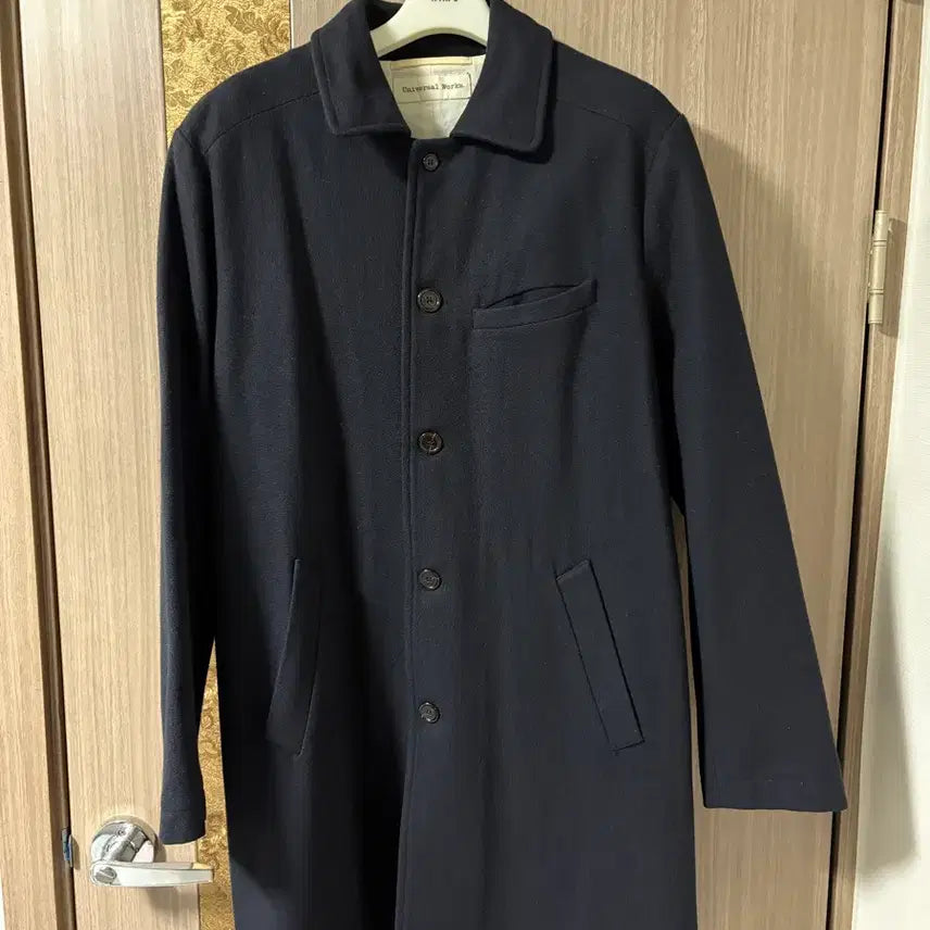 [BUNJANG] Universal Works Topcoat Navy M / 유니버셜웍스 탑코트 네이비M