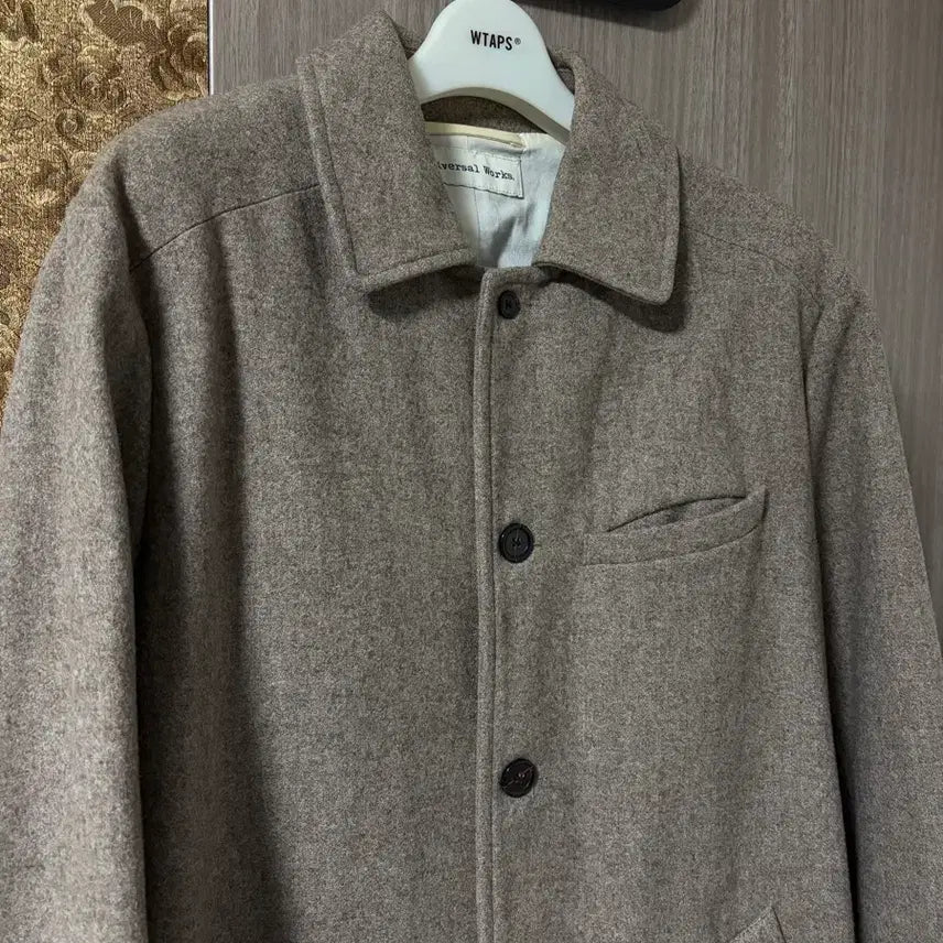 [BUNJANG] Universal Works Topcoat Beige M / 유니버셜웍스 Universal Works 탑코트 베이지M