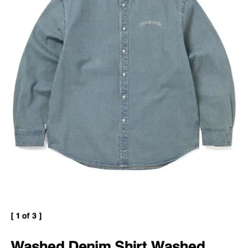 [BUNJANG] thisisneverthat Washed Denim Shirt / 디스이즈네버댓 워시드 데님 셔츠