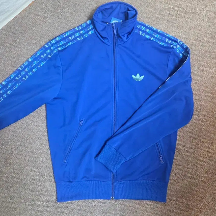 [BUNJANG] Adidas Firebird City Camo Track Top Blue L / 아디다스 파이어버드 시티 카모 트랙탑 블루 100 L