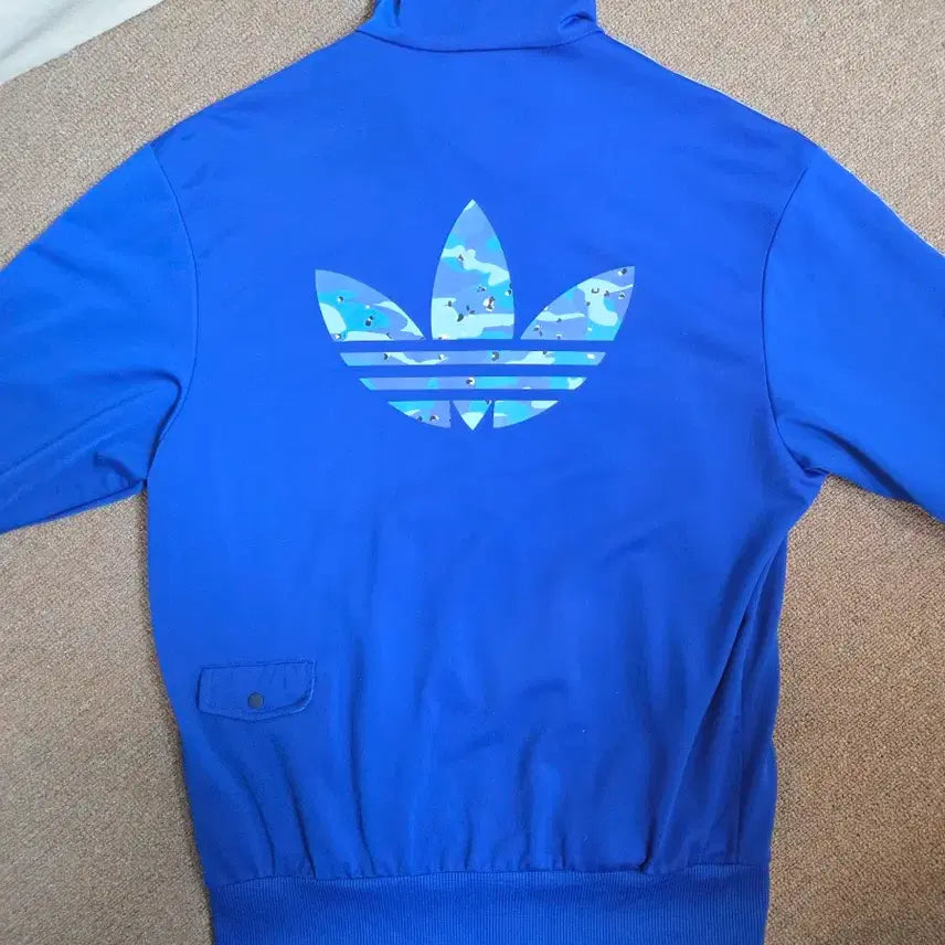 [BUNJANG] Adidas Firebird City Camo Track Top Blue L / 아디다스 파이어버드 시티 카모 트랙탑 블루 100 L