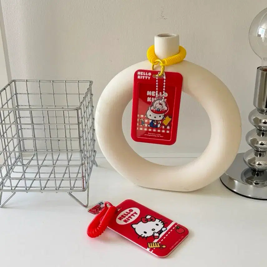 [BUNJANG] Hello Kitty String Name Tag Card Holder / (정품)헬로키티 스트링 네임텍 캐리어 카드홀더(새상품)