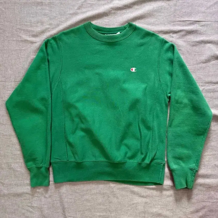 [BUNJANG] Champion Reverse Weave Green Sweatshirt / 챔피온 리버스위브 그린 맨투맨 s