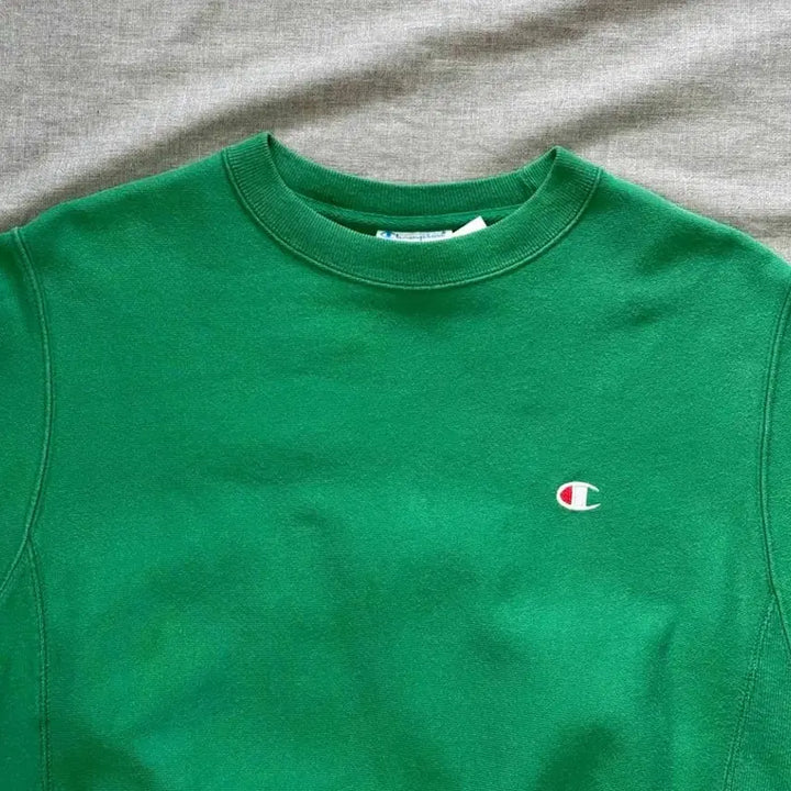 [BUNJANG] Champion Reverse Weave Green Sweatshirt / 챔피온 리버스위브 그린 맨투맨 s