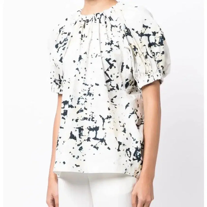 [BUNJANG] 3.1 Phillip Lim Printed Poplin Blouse - Size S / 3.1 필립림 프린트 블라우스 S