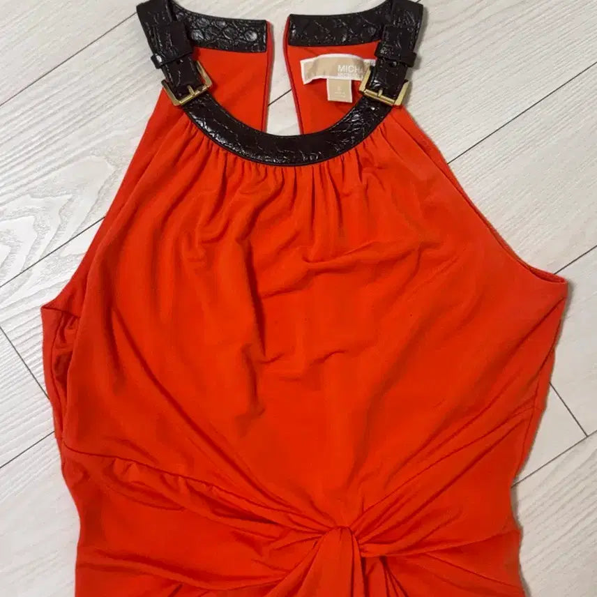 [BUNJANG] Michael Kors Orange Sleeveless Dress / 마이클코어스 오렌지색 원피스
