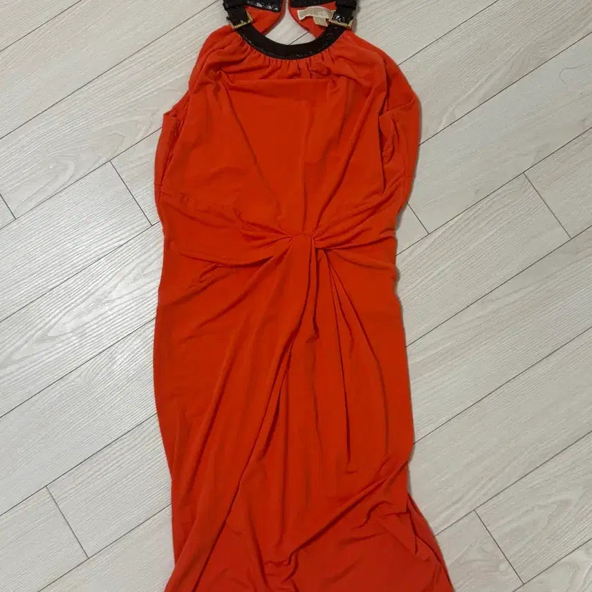 [BUNJANG] Michael Kors Orange Sleeveless Dress / 마이클코어스 오렌지색 원피스