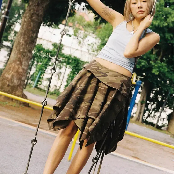 [BUNJANG] Media 82 Shirt Skirt / 미디어 82 셔츠스커트