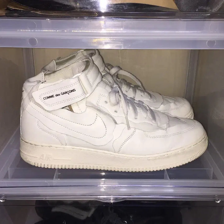 [SOLD OUT] [280] 꼼데가르송 옴므 플러스 나이키 에어포스1 화이트