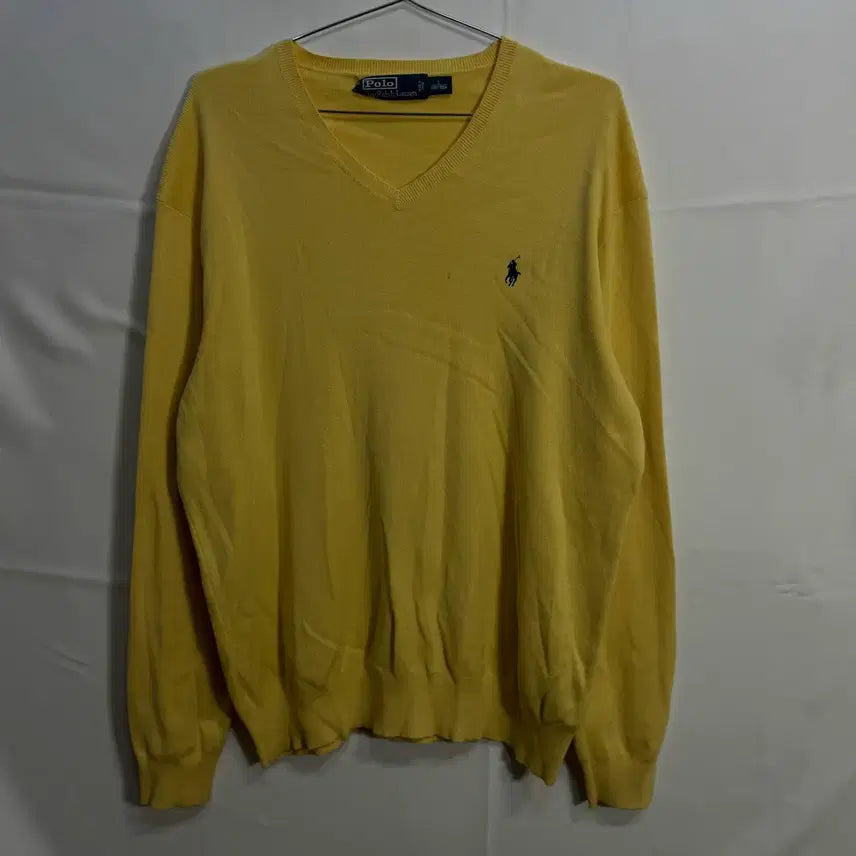 [BUNJANG] Polo Ralph Lauren V-Neck Knit Sweater / 폴로 랄프로렌 브이넥 니트