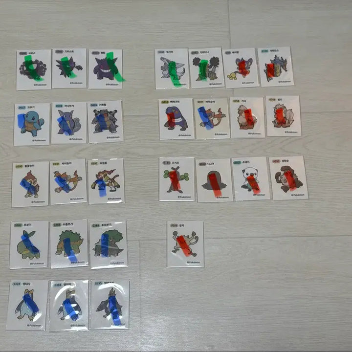 [BUNJANG] Pokemon Tteokbokki Stickers / 포켓몬 띠부씰 판매