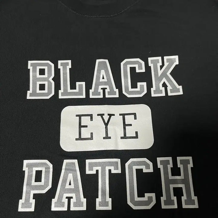[BUNJANG] Black Eye Patch Short Sleeve T-Shirt (L) with Sticker / 블랙아이패치 반팔 L 스티커 증정!!