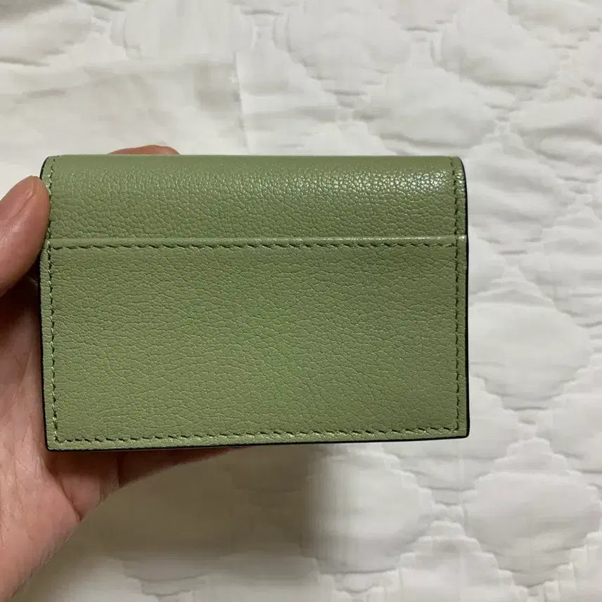 [BUNJANG] Dior Saddle Flap Card Holder Sage Green Card Wallet / 디올 새들 플랩 카드홀더 세이지 그린 카드지갑
