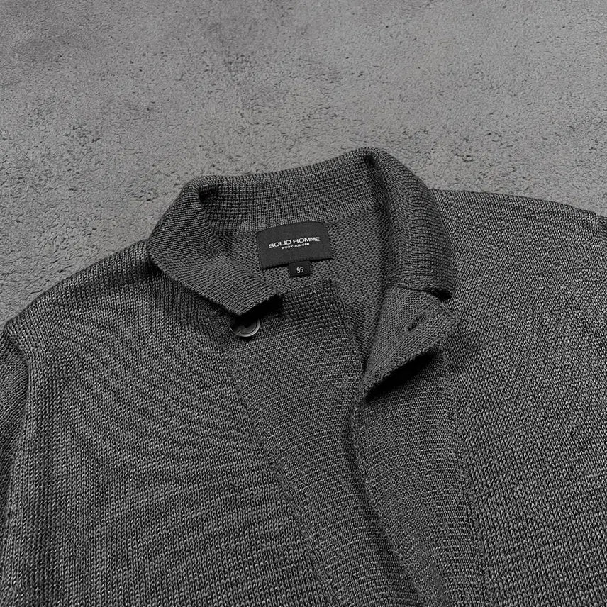 [BUNJANG] Solid Homme Linen Knit Cardigan / Solid Homme 솔리드 옴므 린넨 니트 가디건
